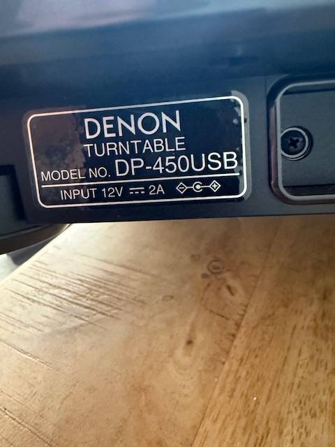 Denon DP-450USB Premium Belt-Driven Hi-Fi Turntable - Black