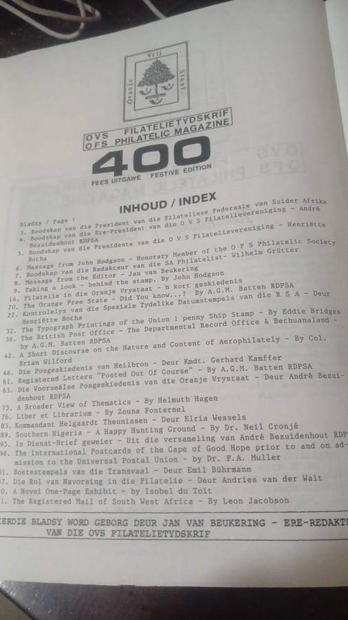 OFS Philatelic Magazine - September 1990