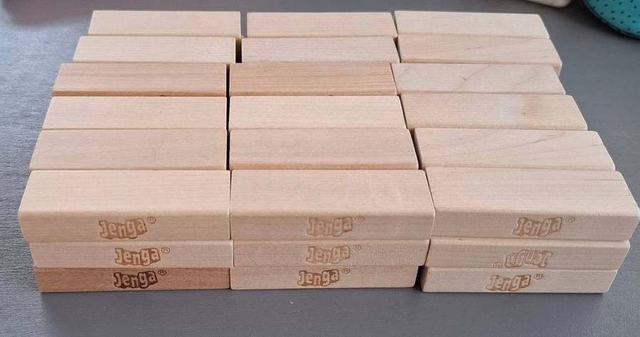 Jenga Wood Block Stacking Game 54 Pieces