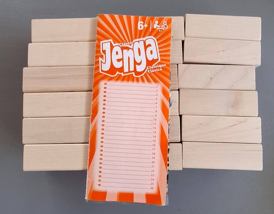 Jenga Wood Block Stacking Game 54 Pieces