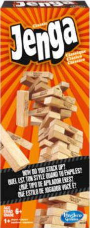 Jenga Wood Block Stacking Game 54 Pieces
