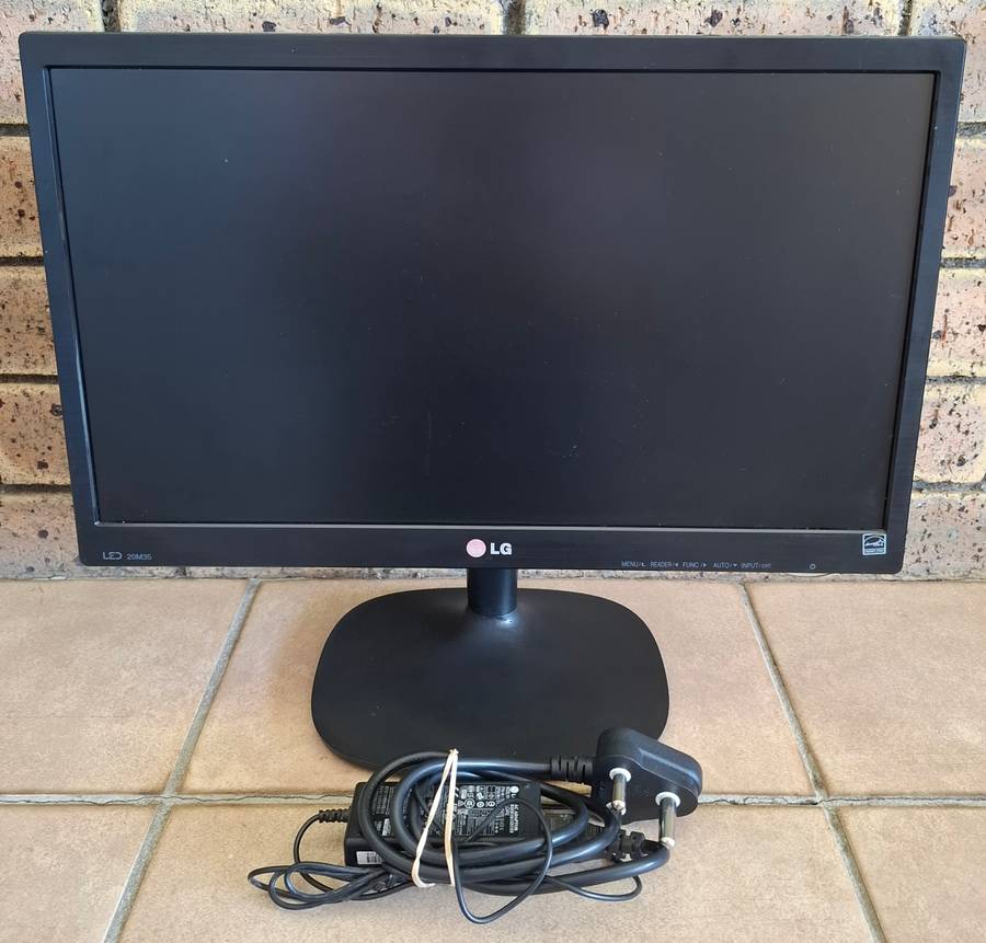 LG Monitor 19.5 Inch Including Vga Cable Plus Power Adapter