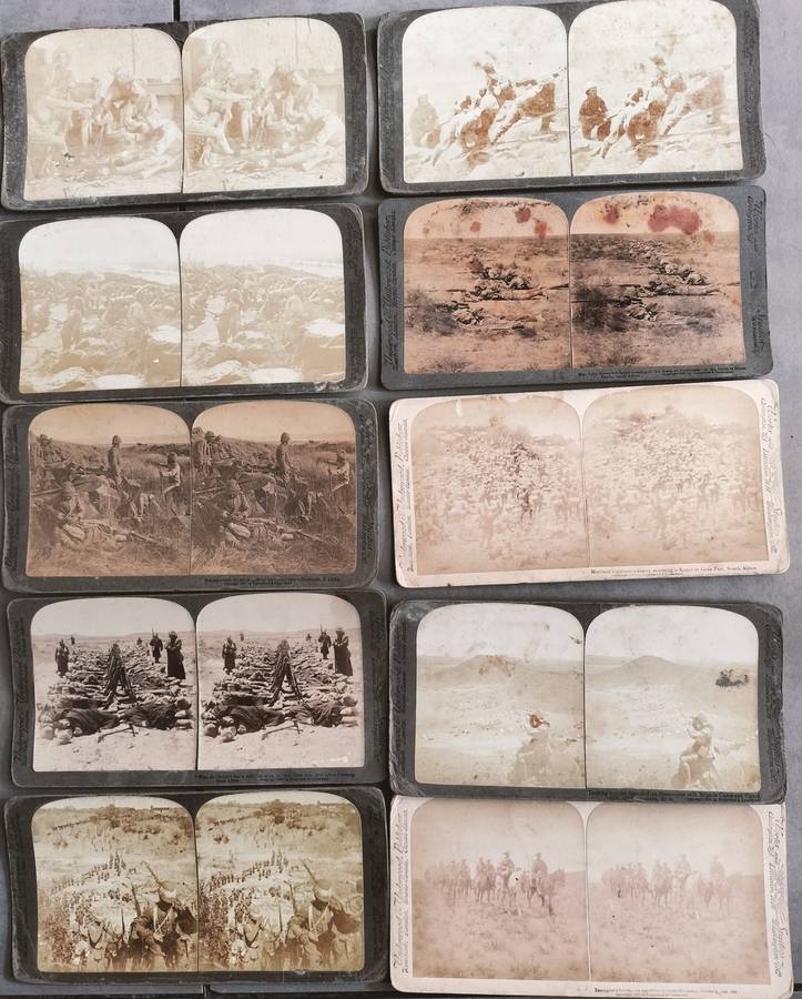 Anglo-Boer War Stereo photographs (x20) - not best condition