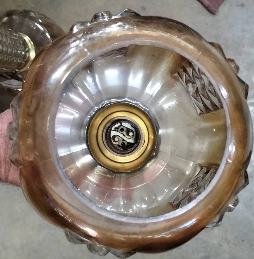 Exquisite vintage lamp shade - tiered mount