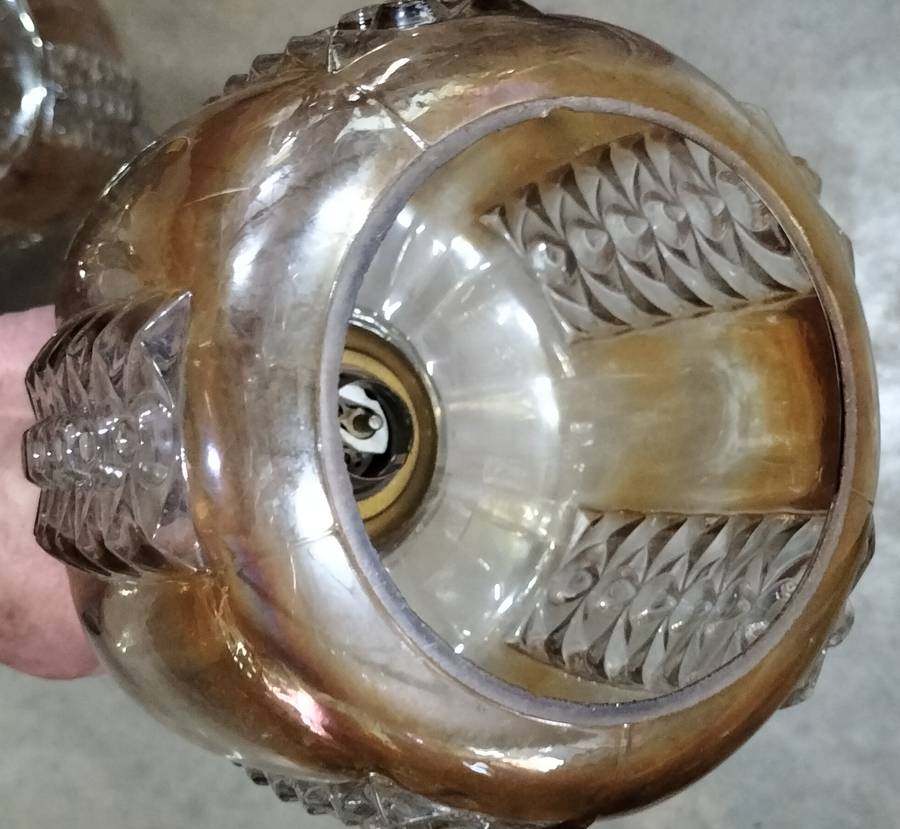 Exquisite vintage lamp shade - tiered mount