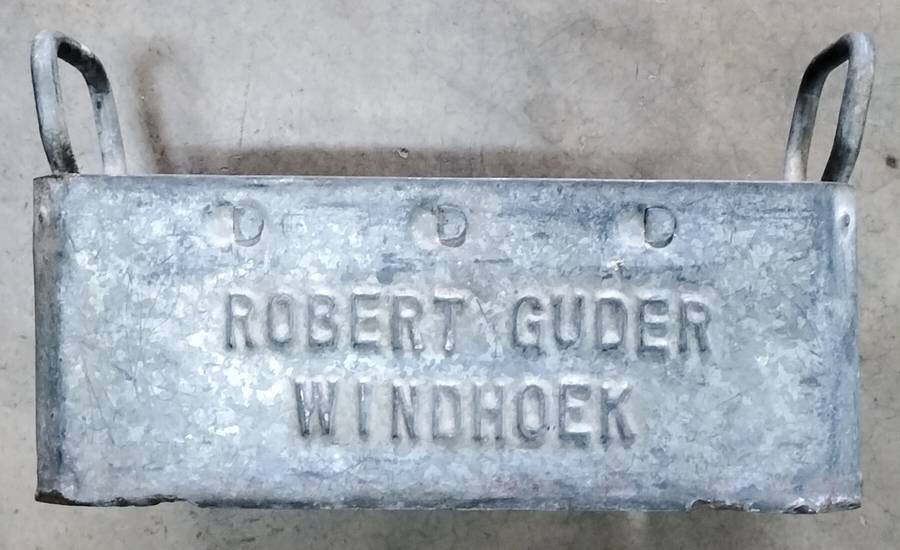 Rare steel bottle crate - Robert Guder - Windhoek