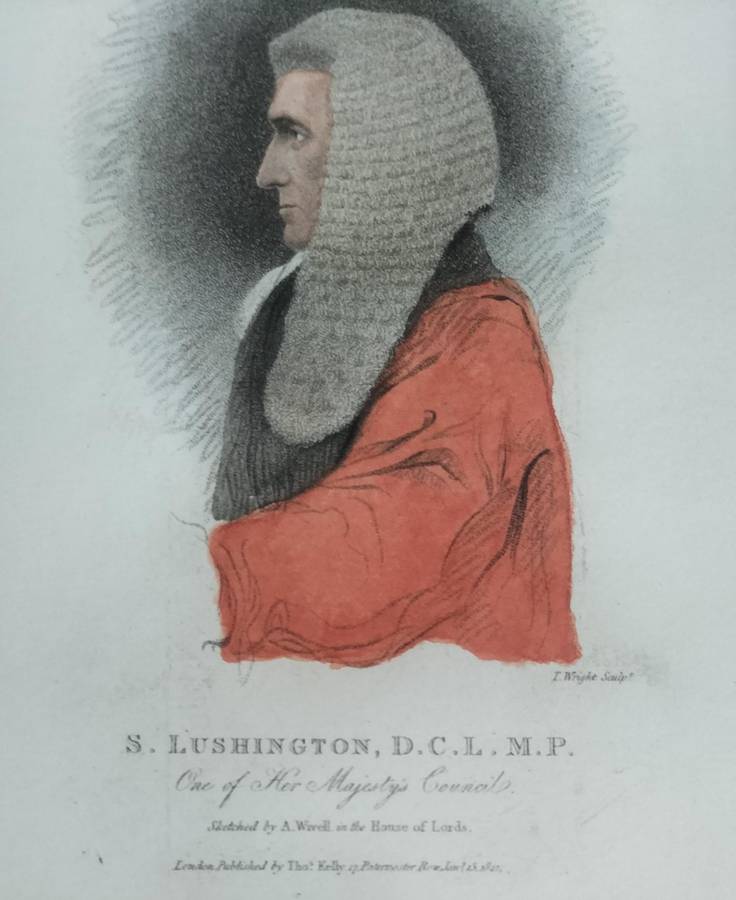 Stephen Lushington (1782 - 1873) - Vintage print of etching