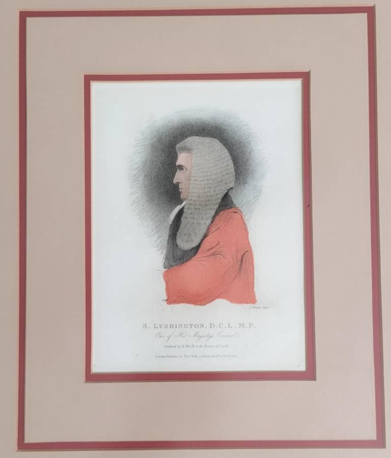 Stephen Lushington (1782 - 1873) - Vintage print of etching