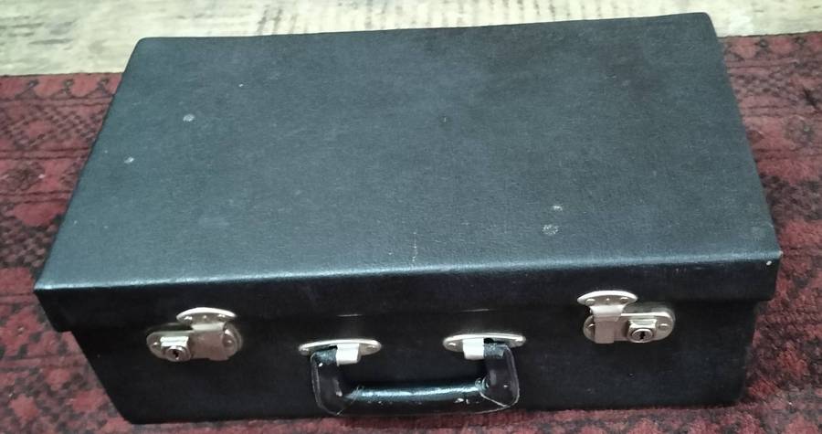 Vintage General Practitioners bandage / syringe case filled with essential medical items