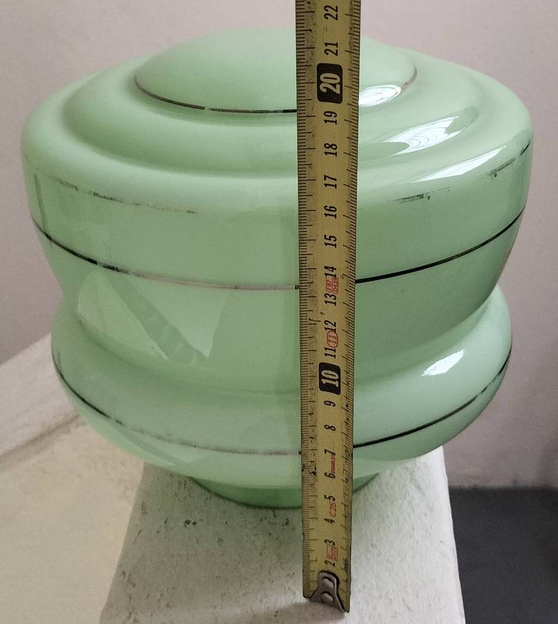 Vintage Art deco ceiling lamp shade - Unique colour
