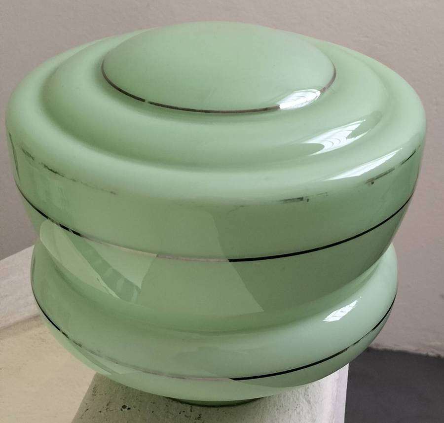 Vintage Art deco ceiling lamp shade - Unique colour
