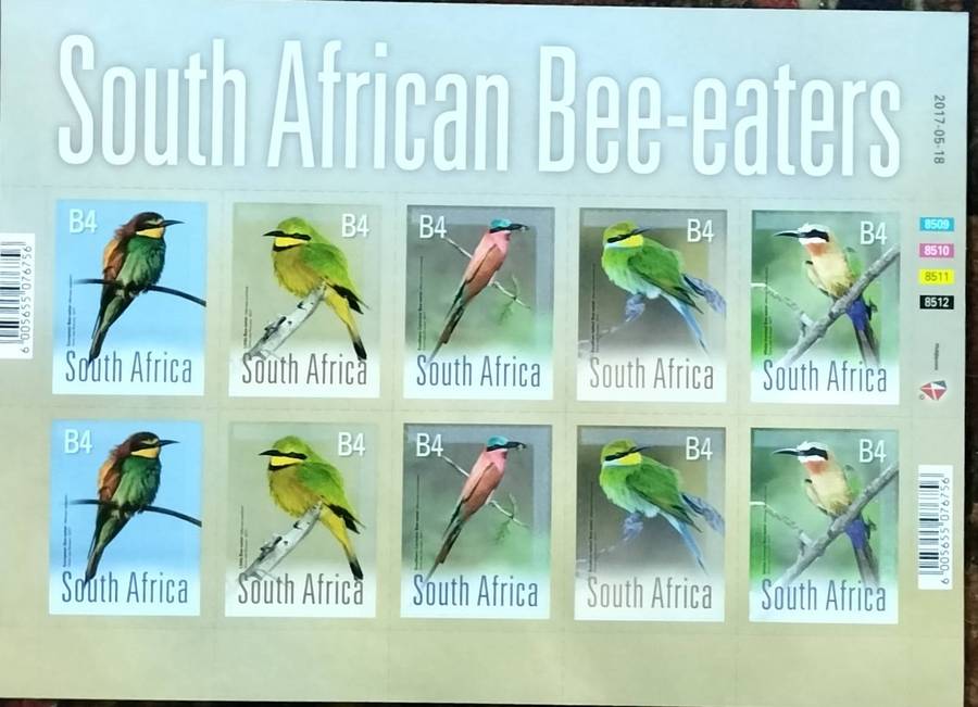 South Africa - Bee-eaters - stamp sheet