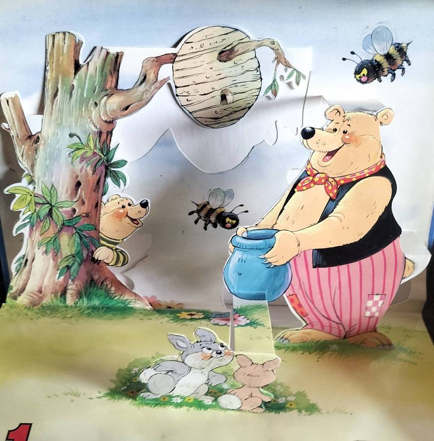 Pop-Up book: The three bears counting
