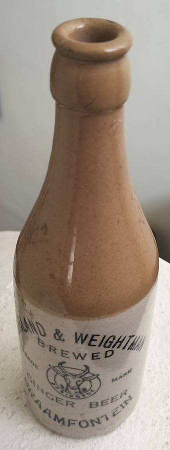 Ginger Beer Bottle - Borland & Weightman - Braamfontein