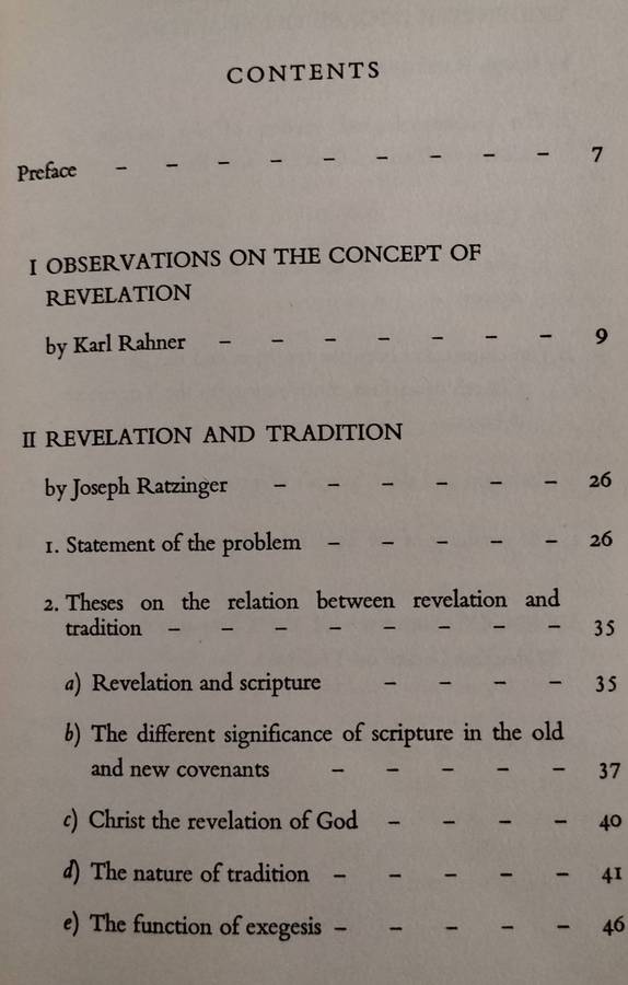 Revelation and Tradition (Rahner & Ratzinger, 1966) - Book 17