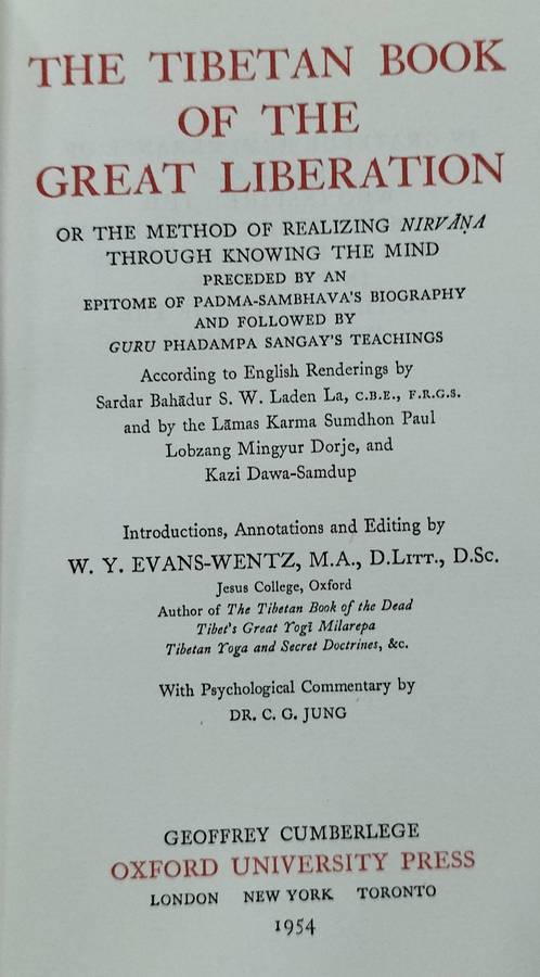 The Tibetan book of the great liberatio (Evans-Wentz, 1954) - Oxford University Press