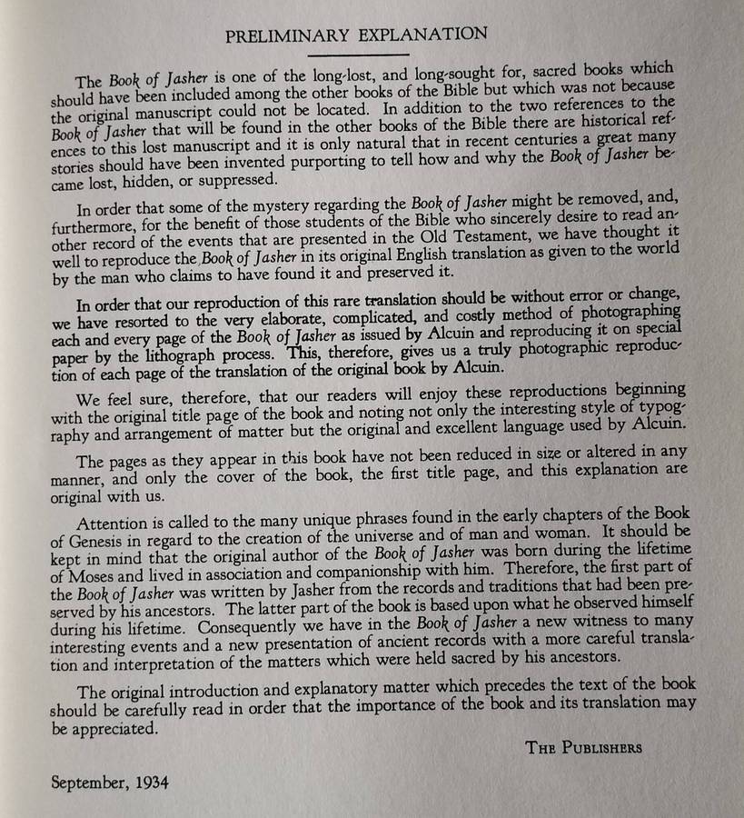 The book on Jasher (1962)