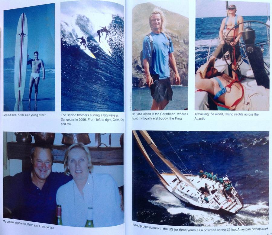 Stoked! Chris Bertish - Winner of the 2010 Mavericks Big Wave Invitational - Book signed by Author