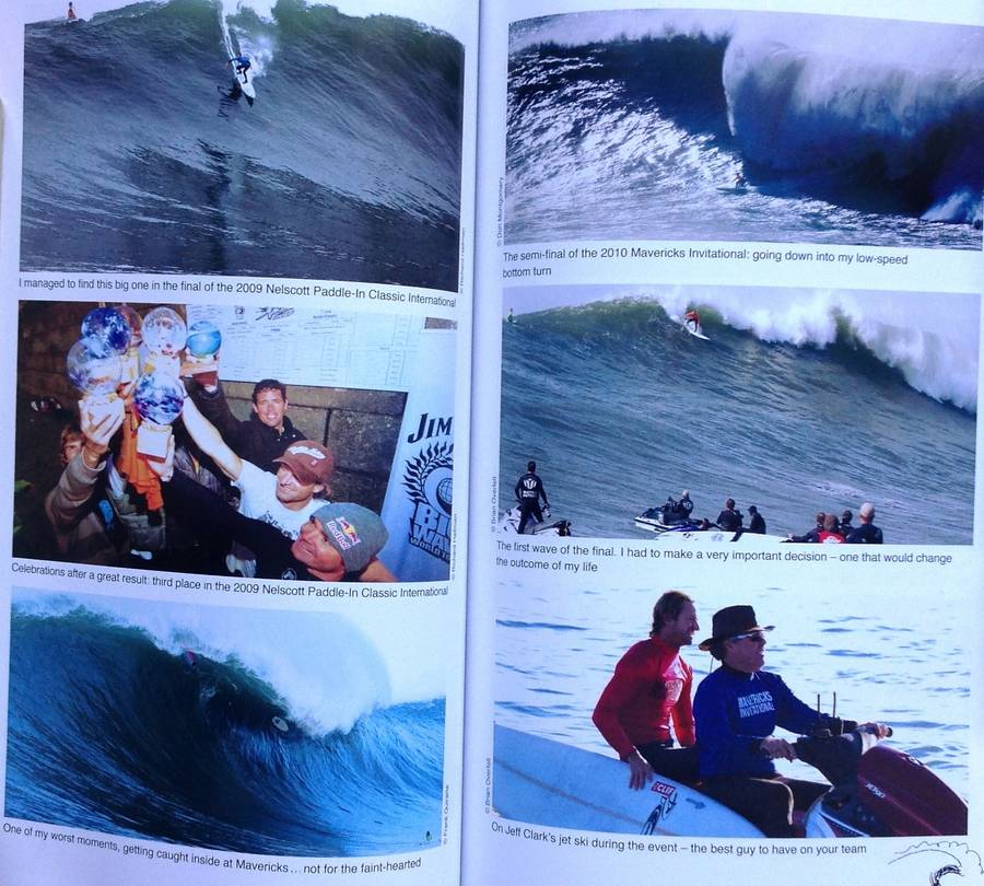 Stoked! Chris Bertish - Winner of the 2010 Mavericks Big Wave Invitational - Book signed by Author