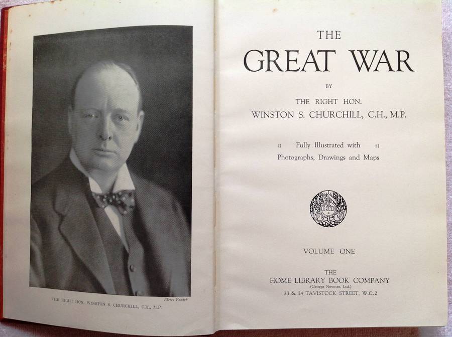 The Great War - The Right Hon. Winston S. Churchill, CH, MP - Volumes One to Four (Complete Set)