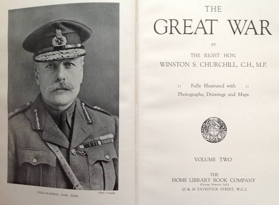 The Great War - The Right Hon. Winston S. Churchill, CH, MP - Volumes One to Four (Complete Set)