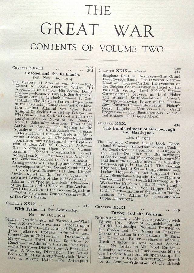 The Great War - The Right Hon. Winston S. Churchill, CH, MP - Volumes One to Four (Complete Set)