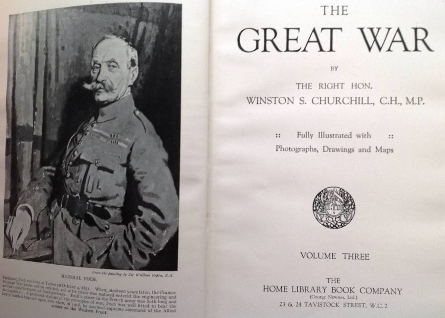The Great War - The Right Hon. Winston S. Churchill, CH, MP - Volumes One to Four (Complete Set)