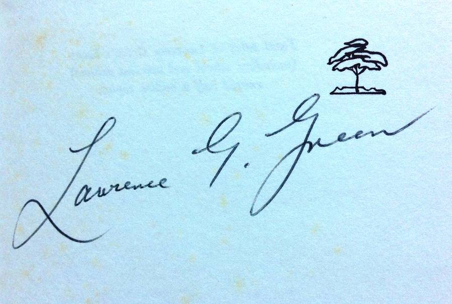 Harbours of Memory - Lawrence G Green - Hardcover - Book signed by Lawrence G Green