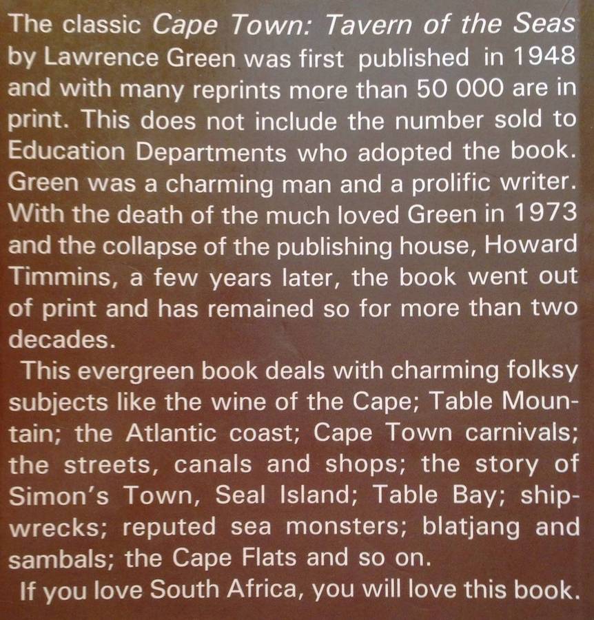 Cape Town Tavern of the Seas - Lawrence G Green