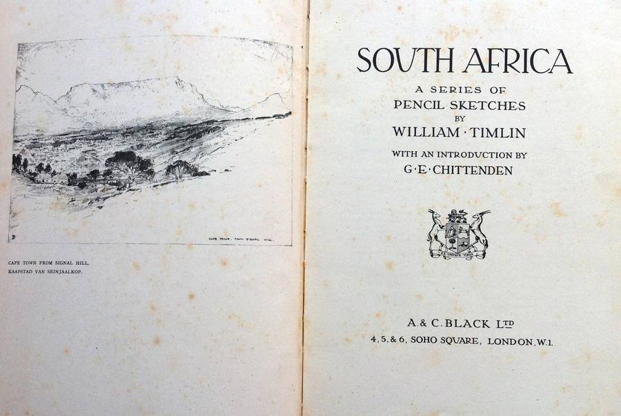 South Africa - A Series of Pencil Sketches by William M Timlin - Hardcover - Chittenden