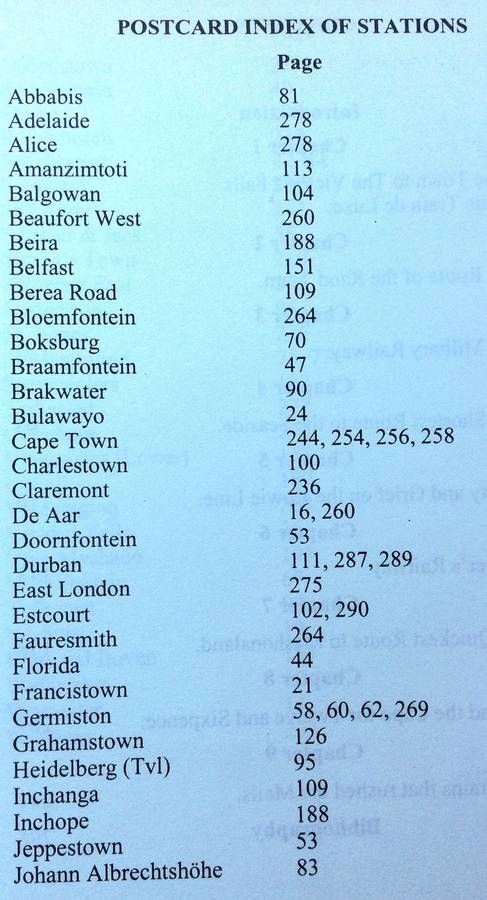 Historical Railway Postcard Journeys in Southern Africa - David Rhind and Michael Walker - Signed
