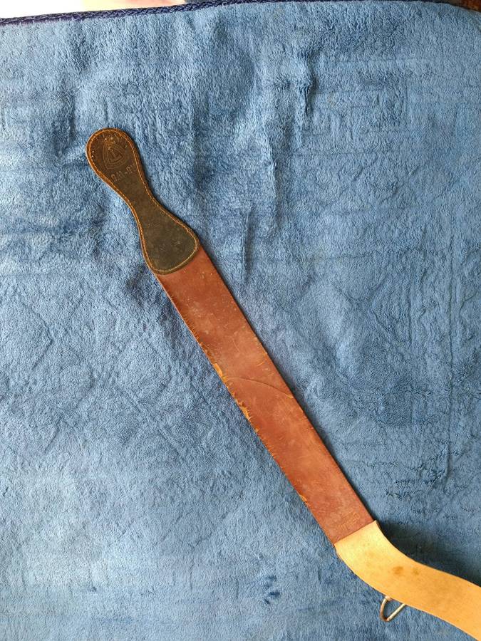 Vintage Barber Shop Cut throat Strop