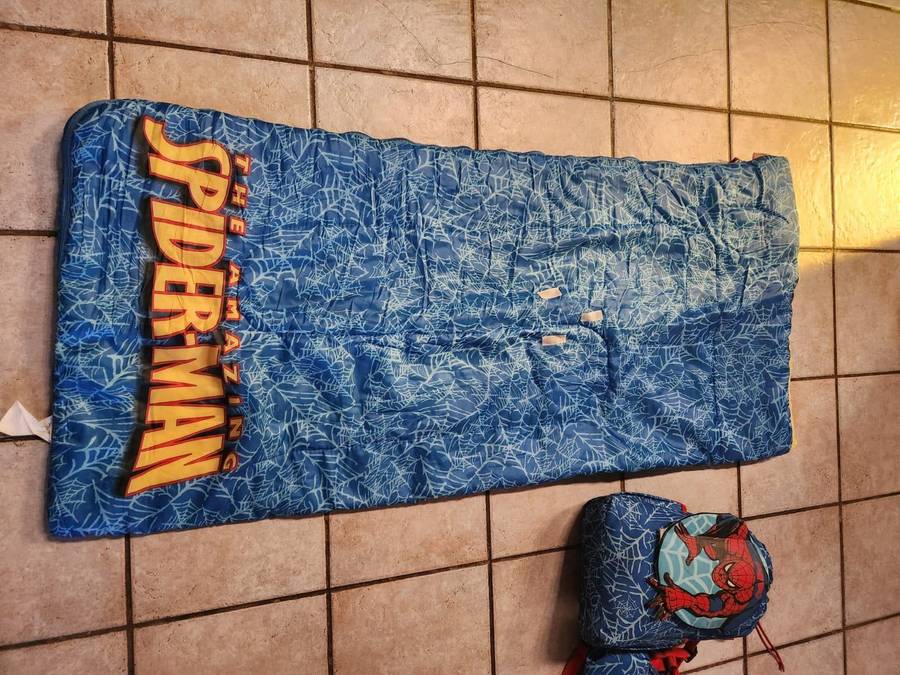 2x kids spiderman sleeping bags (as per pictures)
