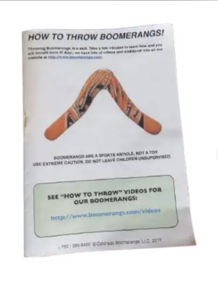 V Shaped Wooden Boomerang