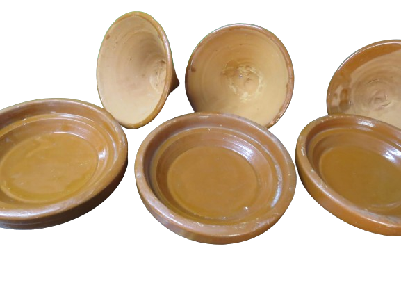 Moroccan Traditional Small set of 3 dishes and  3 Tagen