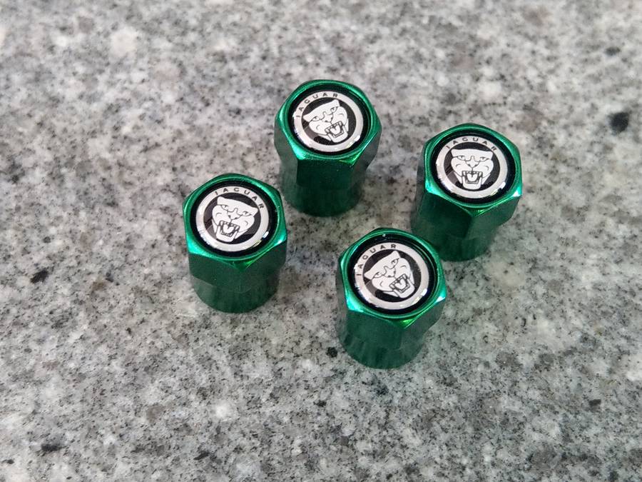 set of 4 Jaguar Wheel center cap badges
