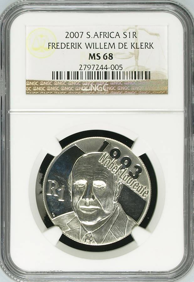 2007 Frederik Willem De Klerk R1 NGC MS68