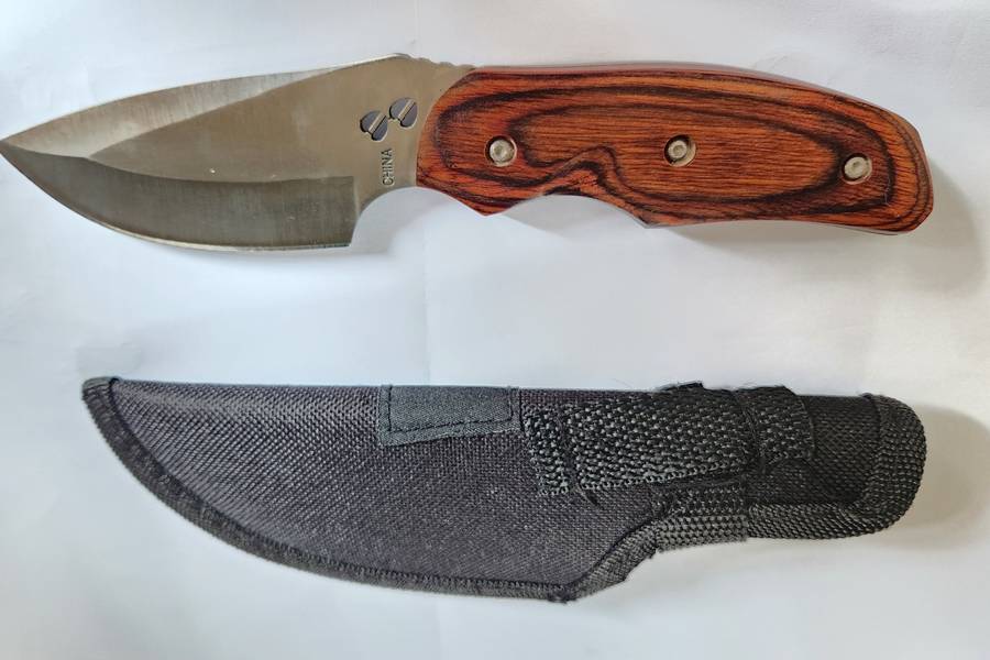 BUCK 480 HUNTING KNIFE WITH SHEATH - ROCKY MOUNTAIN ELK FOUNDATION