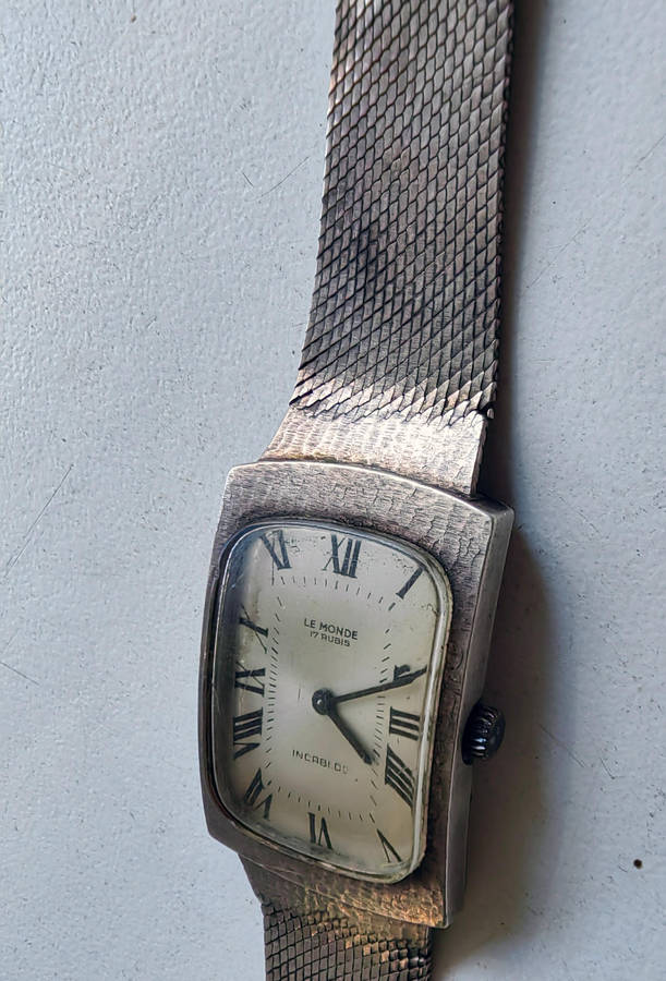 Le Monde Sterling Silver Watch