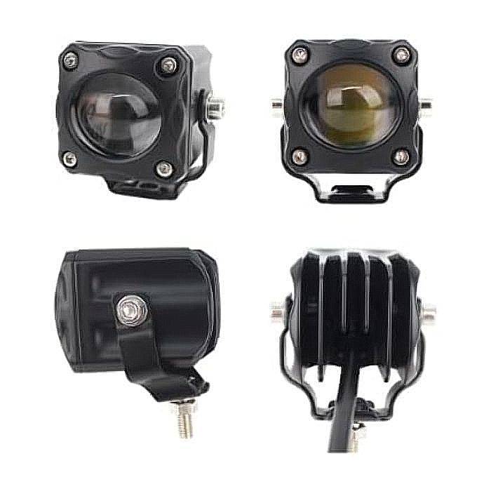 Top Quality Aluminum Angel Eye Motorcycle Spotlights. (Not Plastic) Amber and White light.