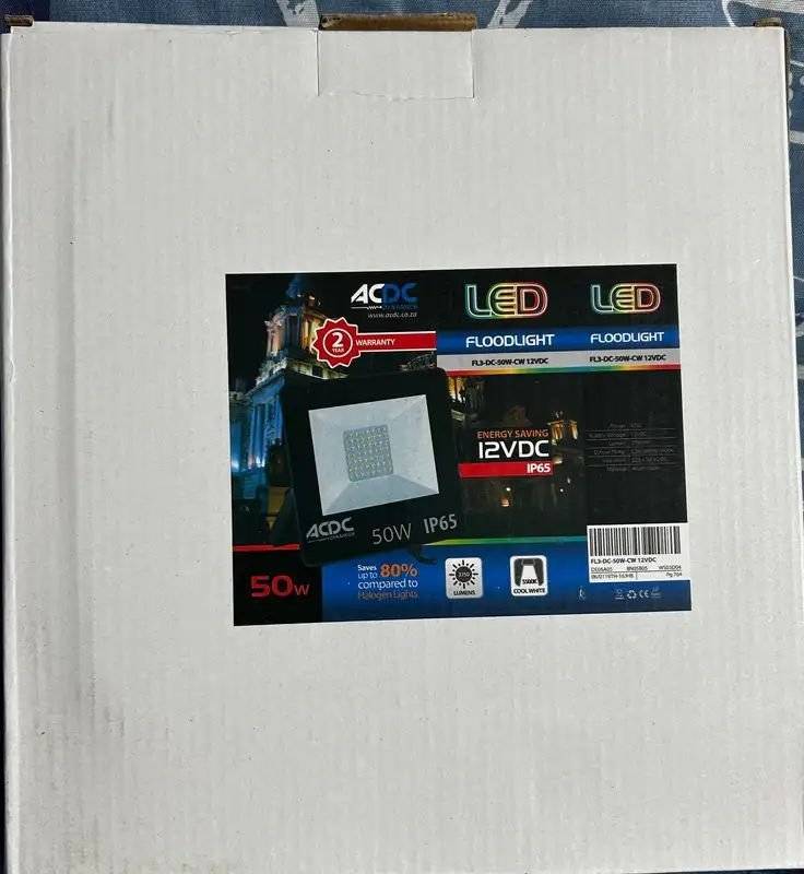 New in Box. 50w 12vdc Floodlights