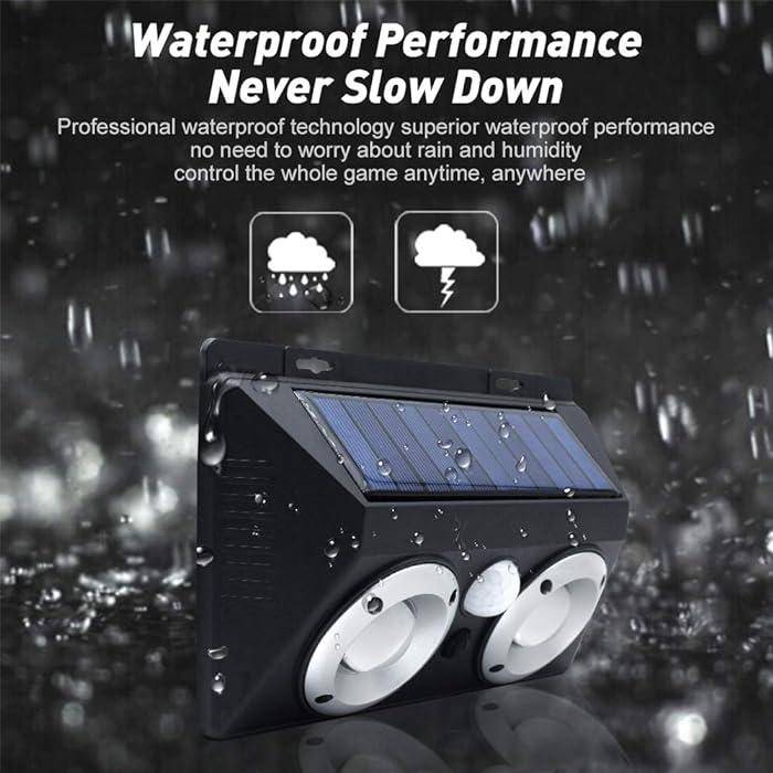 Bright Duel Cob Angel Eye Solar Motion Sensor Security Lights