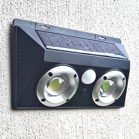 Bright Duel Cob Angel Eye Solar Motion Sensor Security Lights