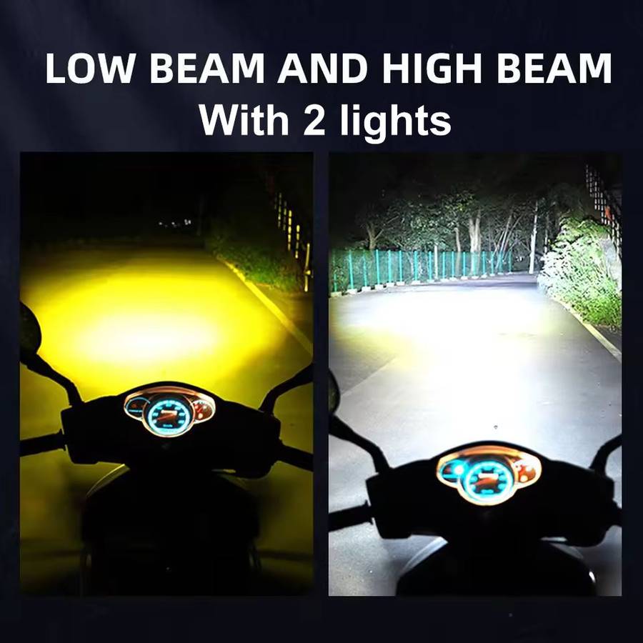 Top Quality Aluminum Angel Eye Motorcycle Spotlights. (Not Plastic) Amber and White light.