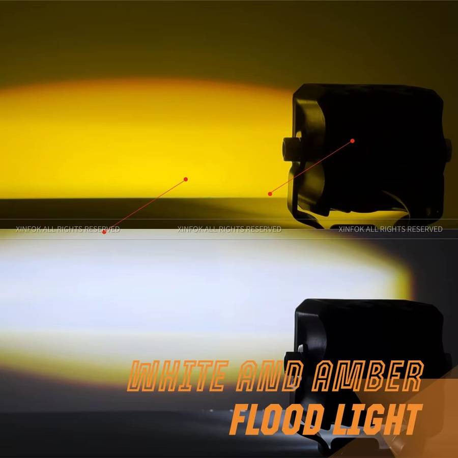 Top Quality Aluminum Angel Eye Motorcycle Spotlights. (Not Plastic) Amber and White light.