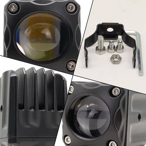 Top Quality Aluminum Angel Eye Motorcycle Spotlights. (Not Plastic) Amber and White light.