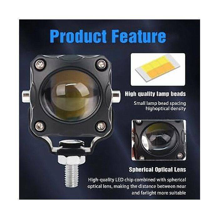 Top Quality Aluminum Angel Eye Motorcycle Spotlights. (Not Plastic) Amber and White light.