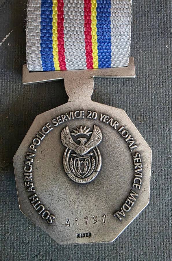 SAPS 20 YEAR LONG SERVICE MEDAL
