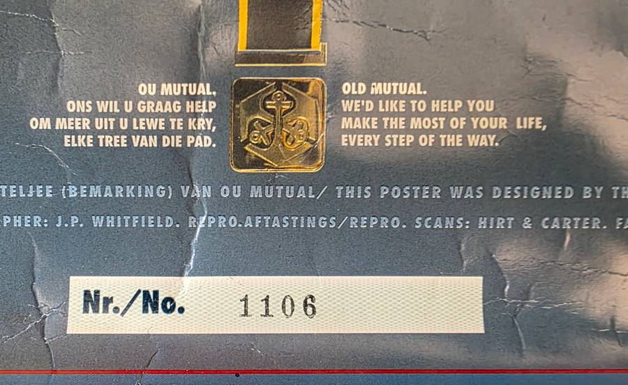 DECORATIONS AND MEDALS OF THE SADF NUMBERED POSTER