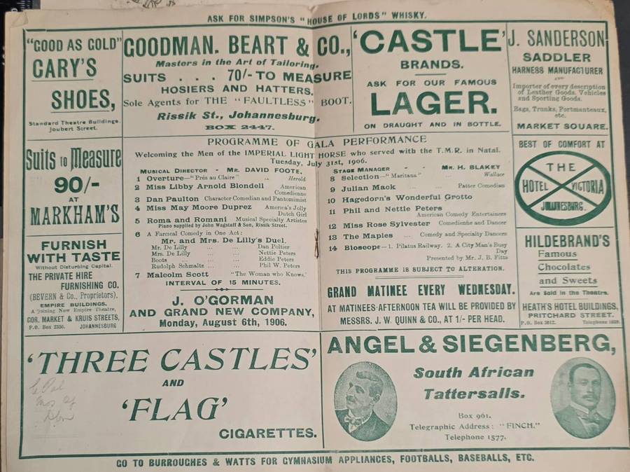 IMPERIAL LIGHT HORSE ILH PAPERWORK LOT